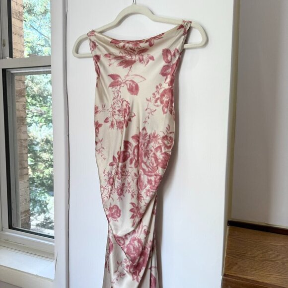 NWT Reformation Anaiis Silk Maxi Dress Cameo Rose Floral Print 10 - Picture 4 of 15